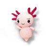 ajolote amigurumi sobre fondo blanco FurEver Cute colección completa de amigurumis fáciles en PDF