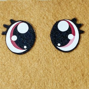 Ojitos de fieltro con color para amigurumis