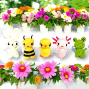 Patrones fáciles de amigurumi para primavera en PDF