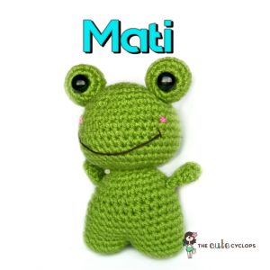Cómo tejer a Mati la Rana: Patrón de amigurumi en PDF