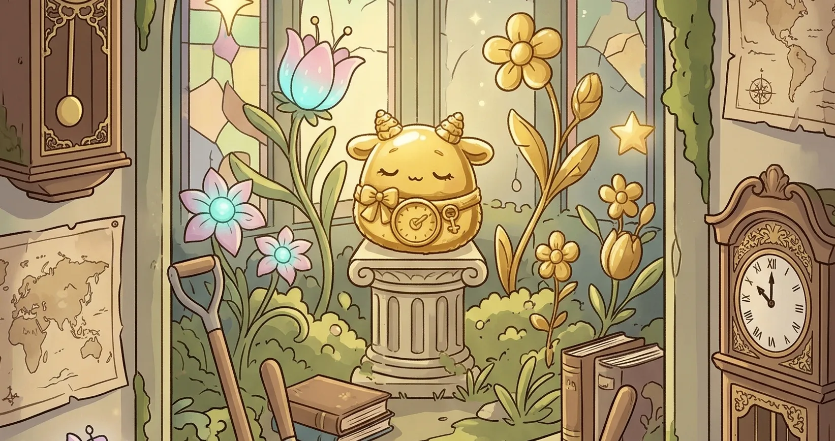 lumi y chroni amigurumi de primavera