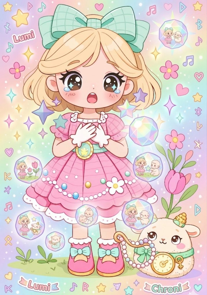 patrón amigurumi princesa Lumi inspirado en primavera