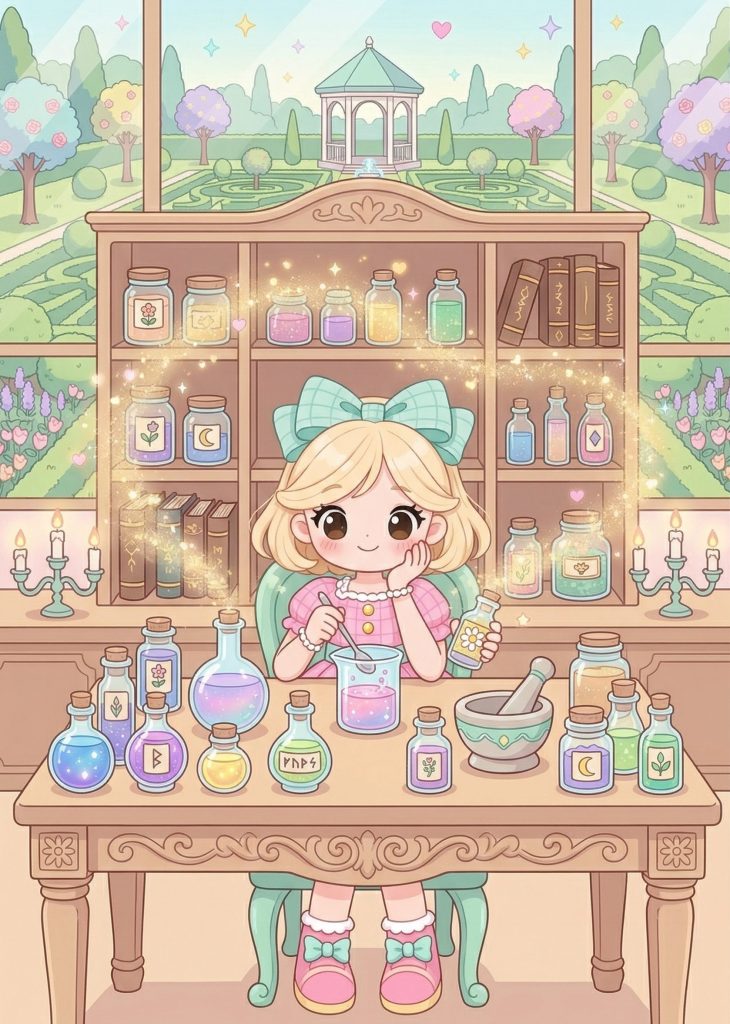 3. amigurumi Lumi Éclair inspirado en cuento mágico