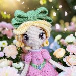Amigurumi Lumi Éclair tejido a mano con estilo elegante y delicado