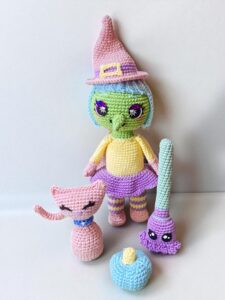 Patrón Amigurumi Bruja Bri en PDF (Español)